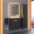 Тумба подвесная Uperwood, с раковиной Uperwood Modul 60, цвет чёрный матовый 10821784