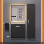 Тумба подвесная Uperwood, с раковиной Uperwood Modul 60, цвет чёрный матовый 10821784