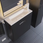 Тумба подвесная Uperwood, с раковиной Uperwood Modul 60, цвет чёрный матовый 10821784