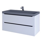 Тумба подвесная Uperwood, с раковиной Uperwood Tanos Classic Quartz 100, цвет белый/графит/бетон  (артикул 10821786)  большой выбор товаров оптом и в розницу по низким ценам с доставкой