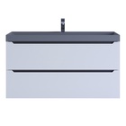 Тумба подвесная Uperwood, с раковиной Uperwood Tanos Classic Quartz 100, цвет белый/графит/бетон  (артикул 10821786)  большой выбор товаров оптом и в розницу по низким ценам с доставкой