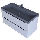 Тумба подвесная Uperwood, с раковиной Uperwood Tanos Classic Quartz 100, цвет белый/графит/бетон  (артикул 10821786)  большой выбор товаров оптом и в розницу по низким ценам с доставкой