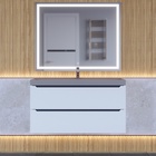 Тумба подвесная Uperwood, с раковиной Uperwood Tanos Classic Quartz 100, цвет белый/графит/бетон  (артикул 10821786)  большой выбор товаров оптом и в розницу по низким ценам с доставкой