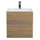 Тумба подвесная Uperwood, с раковиной Uperwood Barsa 50, цвет белый/дуб сонома - Фото 8