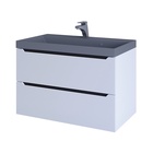 Тумба подвесная Uperwood, с раковиной Uperwood Tanos Classic Quartz 80, цвет белый/графит/бетон  (артикул 10821796)  большой выбор товаров оптом и в розницу по низким ценам с доставкой