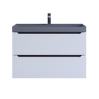 Тумба подвесная Uperwood, с раковиной Uperwood Tanos Classic Quartz 80, цвет белый/графит/бетон  (артикул 10821796)  большой выбор товаров оптом и в розницу по низким ценам с доставкой