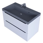 Тумба подвесная Uperwood, с раковиной Uperwood Tanos Classic Quartz 80, цвет белый/графит/бетон  (артикул 10821796)  большой выбор товаров оптом и в розницу по низким ценам с доставкой