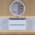 Тумба подвесная Uperwood, с раковиной Uperwood Tanos Classic Quartz 80, цвет белый/графит/бетон  (артикул 10821796)  большой выбор товаров оптом и в розницу по низким ценам с доставкой