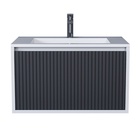 Тумба подвесная Uperwood, с раковиной Uperwood Next Premium 70, 1 ящик, цвет белый/графит - Фото 7