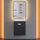 Тумба подвесная Uperwood, с раковиной Uperwood Modul 50, цвет чёрный матовый - Фото 3