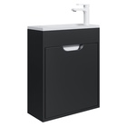 Тумба подвесная Uperwood, с раковиной Uperwood Modul 50, цвет чёрный матовый - Фото 6