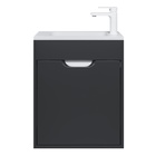 Тумба подвесная Uperwood, с раковиной Uperwood Modul 50, цвет чёрный матовый - Фото 7