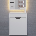 Тумба подвесная Uperwood, с раковиной Uperwood Modul 50, цвет белый/графит - Фото 15