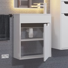 Тумба подвесная Uperwood, с раковиной Uperwood Modul 50, цвет белый/графит - Фото 5