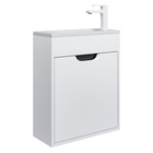 Тумба подвесная Uperwood, с раковиной Uperwood Modul 50, цвет белый/графит - Фото 6