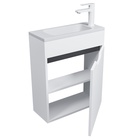 Тумба подвесная Uperwood, с раковиной Uperwood Modul 50, цвет белый/графит - Фото 8