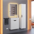 Тумба подвесная Uperwood, с раковиной Uperwood Modul 50, цвет белый/графит - Фото 10