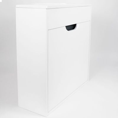 Тумба подвесная Uperwood, с раковиной Uperwood Modul 60, цвет белый/графит