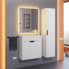 Тумба подвесная Uperwood, с раковиной Uperwood Modul 60, цвет белый/графит  (артикул 10821808)  большой выбор товаров оптом и в розницу по низким ценам с доставкой