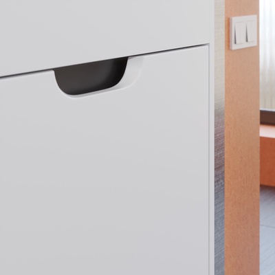 Тумба подвесная Uperwood, с раковиной Uperwood Modul 60, цвет белый/графит