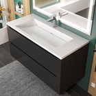 Раковина для ванной Uperwood Infinity 100, белая глянцевая  (артикул 10821819)  большой выбор товаров оптом и в розницу по низким ценам с доставкой