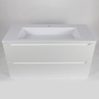 Раковина для ванной Uperwood Infinity 100, белая глянцевая  (артикул 10821819)  большой выбор товаров оптом и в розницу по низким ценам с доставкой