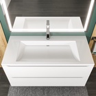 Раковина для ванной Uperwood Infinity 100, белая глянцевая  (артикул 10821819)  большой выбор товаров оптом и в розницу по низким ценам с доставкой