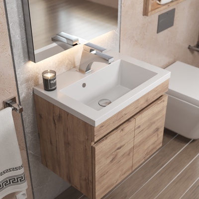 Раковина для ванной Uperwood Eva 50, белая глянцевая