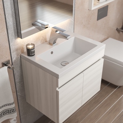 Раковина для ванной Uperwood Eva 50, белая глянцевая