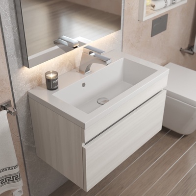 Раковина для ванной Uperwood Eva 60, белая глянцевая