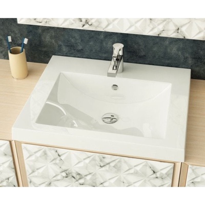 Раковина для ванной Uperwood Eva 60, белая глянцевая