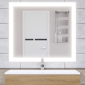 Зеркало интерьерное настенное Uperwood Barsa, с LED – подсветкой, с сенсорным выключателем, с антизапотеванием, 90×80 см