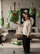 Воздушный шар фольгированный 35" Зелёная гитара» 10936978