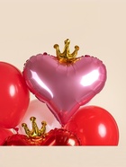 Воздушные шары фольгированные 18" «Сердце с короной», 5 шт. - фото 68182722