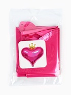 Воздушные шары фольгированные 18" «Сердце с короной», 5 шт. - фото 68182724