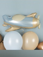 Воздушный шар фольгированный 30" «Голубой самолёт» 10936986