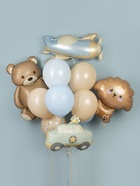 Воздушный шар фольгированный 30" «Голубой самолёт» 10936986