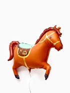 Воздушный шар фольгированный 28" «Коричневая лошадка» 10937033
