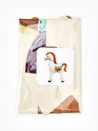 Воздушный шар фольгированный 28" «Белая лошадка» 10937034