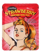 Маска тканевая увлажняющая для лица с экстрактом клубники, 25 г (комплект 3 шт) - фото 68976439