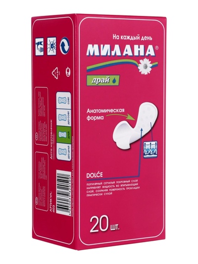 Ежедневные прокладки Милана DOLCE Драй
