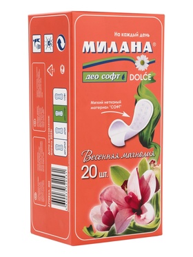 Ежедневные прокладки Милана DOLCE Део Софт Весенняя Магнолия  (артикул 10984412)  большой выбор товаров оптом и в розницу по низким ценам с доставкой