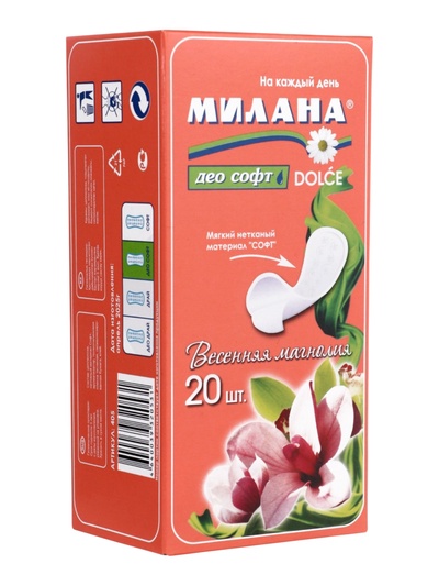 Ежедневные прокладки Милана DOLCE Део Софт Весенняя Магнолия