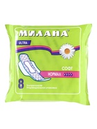 Гигиенические ультратонкие прокладки Милана - «УЛЬТРА» Софт Нормал, 8 шт. - Фото 1