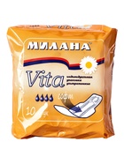 Гигиенические ультратонкие прокладки Милана - Vita Софт  (артикул 10984506)  большой выбор товаров оптом и в розницу по низким ценам с доставкой
