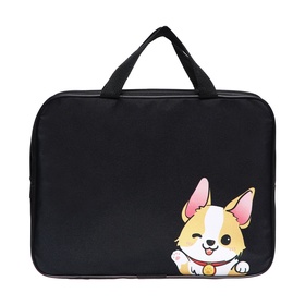 Папка с ручками текстильная Calligrata «Корги», А4, 350×270×70 мм