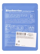 Маска тканевая увлажняющая для лица «Черника», 25 г - Фото 3