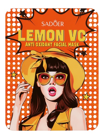 Маска тканевая антиоксидантная для лица с экстрактом лимона, 25 г