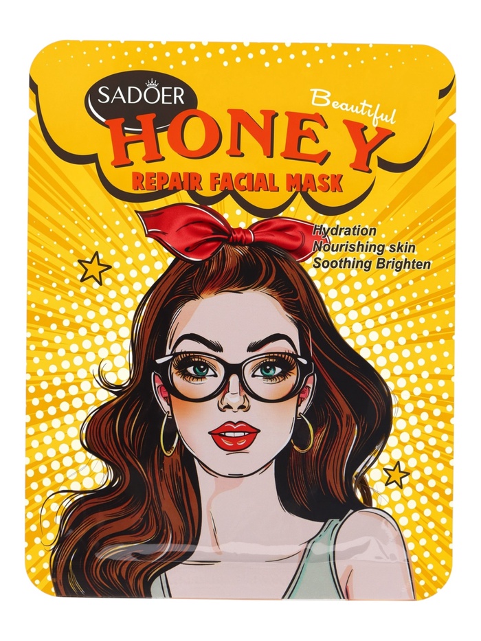 Маска тканевая восстанавливающая для лица с экстрактом меда, 25 г - Фото 1