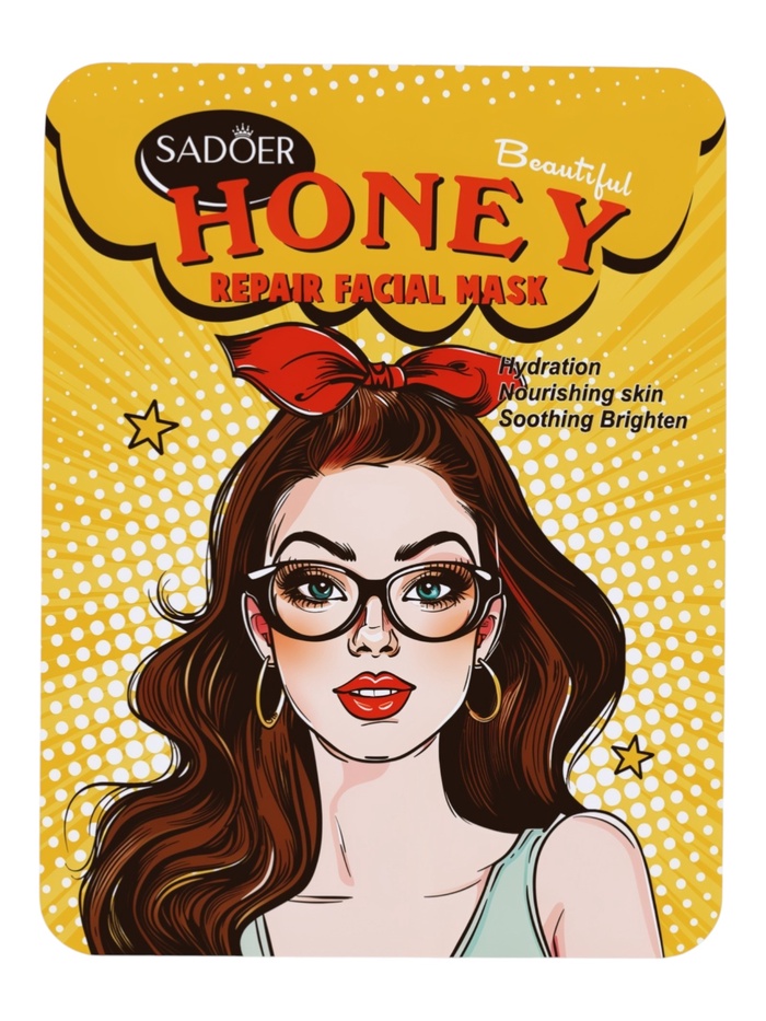 Маска тканевая восстанавливающая для лица с экстрактом меда, 25 г - Фото 1